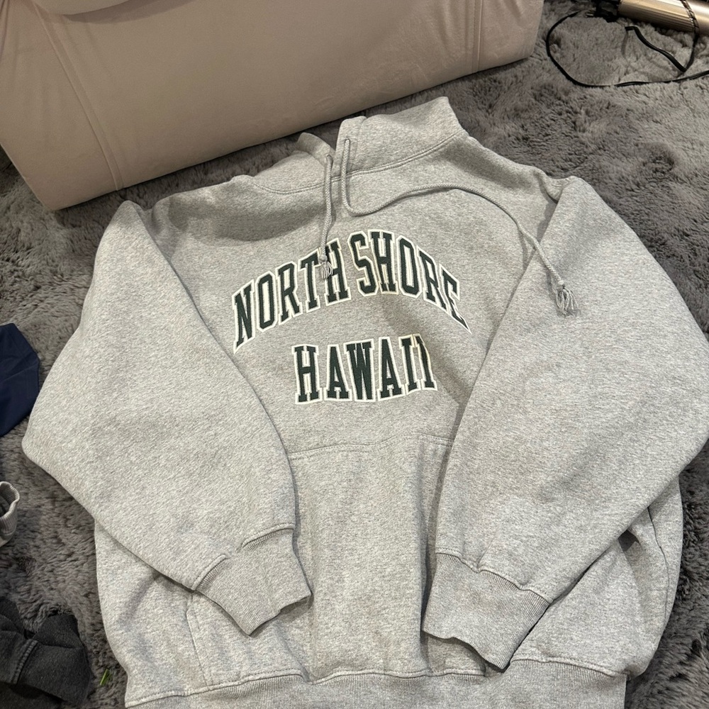 North Shore Hawaii Gray Hoodie